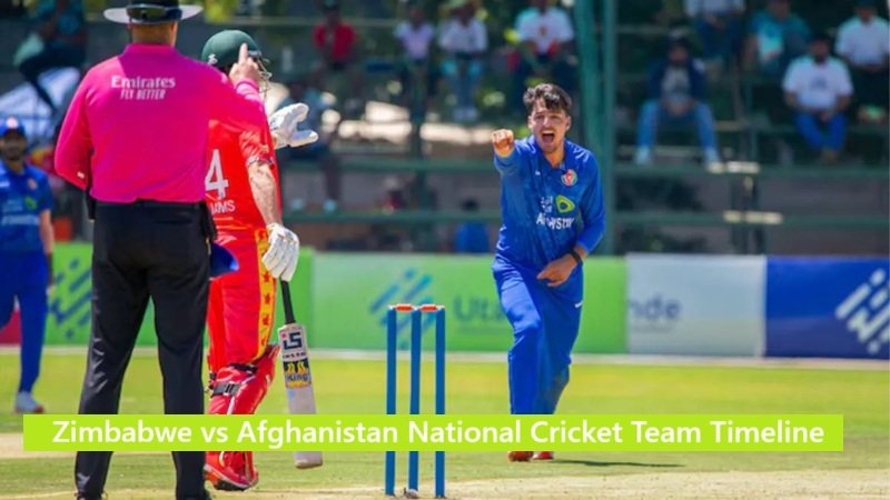 Zimbabwe National Cricket Team vs Afghanistan National Cricket Team Timeline