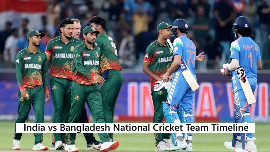 India National Cricket Team vs Bangladesh National Cricket Team Timeline