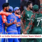 Bangladesh National Cricket Team vs India National Cricket Team Match Scorecard