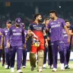 Royal Challengers Bengaluru vs Kolkata Knight Riders Standings